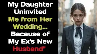 'Video thumbnail for My Daughter Uninvited Me from Her Wedding... Because of My Ex's New Husband  Emotional True Story'