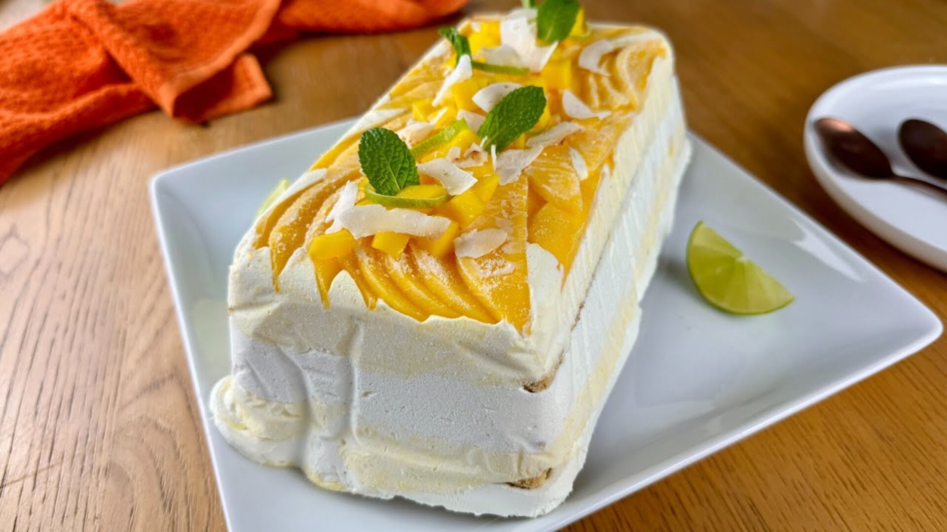 Video thumbnail for Frozen Mango Float (Filipino Icebox Dessert) Recipe