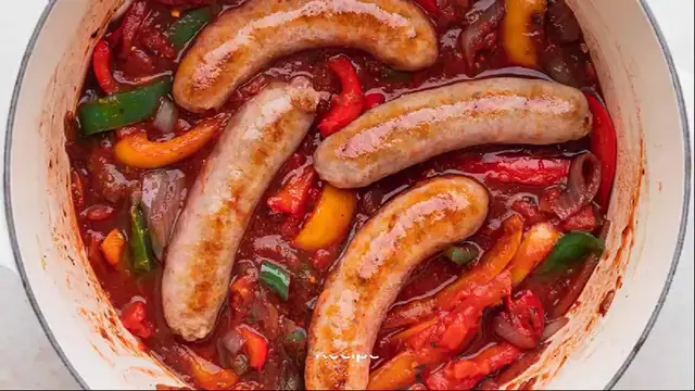 Video thumbnail for sausage and peppers recipe