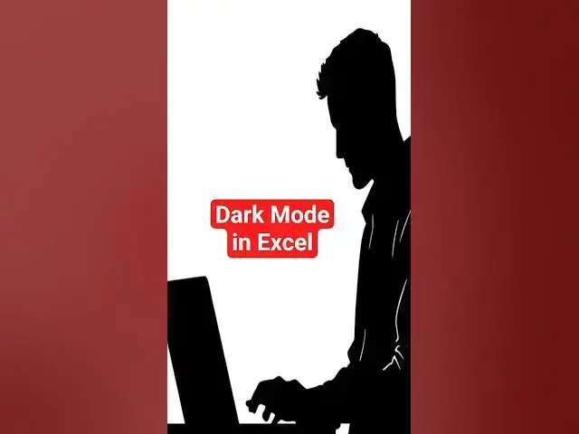 'Video thumbnail for How to Enable Dark Mode in Excel | Dark Mode in Excel #excel'