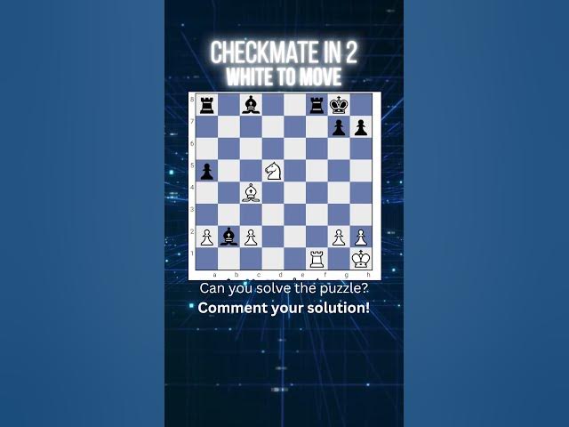 Video thumbnail for Can you find mate in 2? #chess #puzzle #shorts