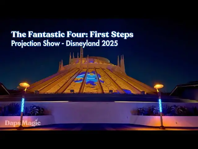 'Video thumbnail for Fantastic Four Projection Show on Space Mountain | Disneyland Resort 2025 4K'