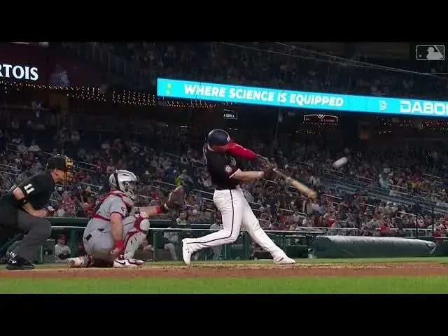 'Video thumbnail for Riley Adams CLUBS a Solo Home Run! | 2nd HR of 2025 | Washington Nationals | 05/06/2025'