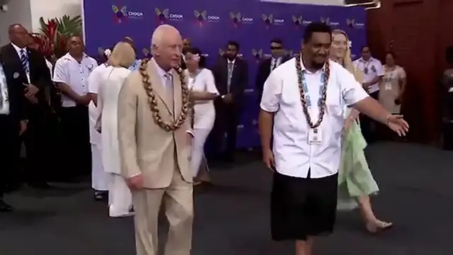 Video thumbnail for King Charles nods to slavery past amid push for reparations