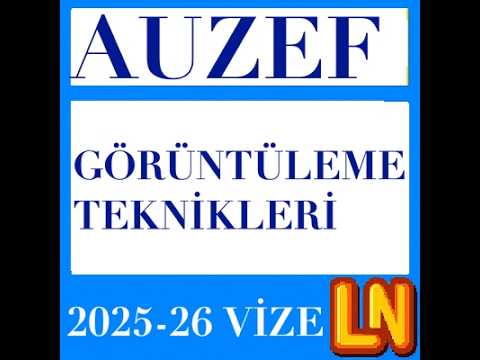 Video thumbnail for Görüntüleme Teknikleri 2025-2026 Vize Soruları