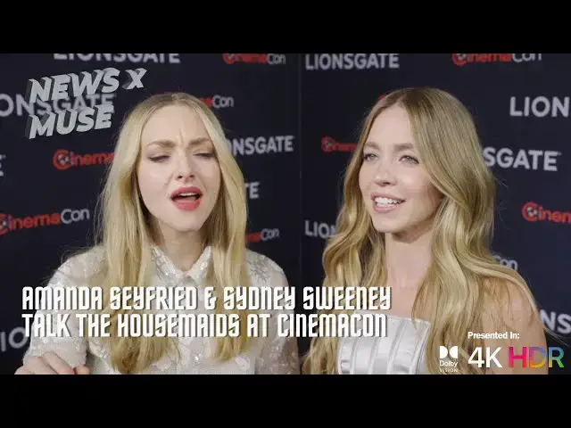 'Video thumbnail for Amanda Seyfried & Sydney Sweeney Talk The Housemaids at CinemaCon'
