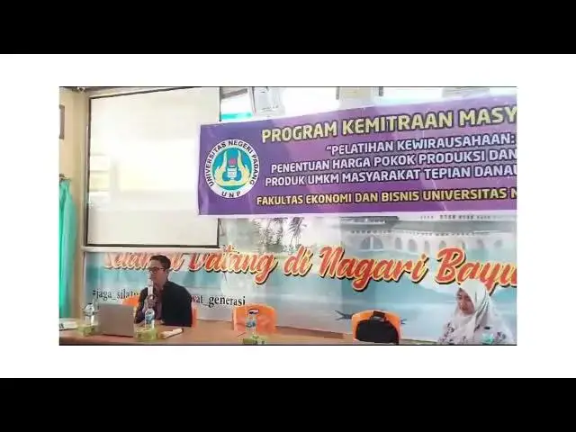 Video thumbnail for PKM: PENENTUAN HARGA POKOK DAN BRANDING PRODUK UMKM MASYARAKAT TEPIAN DANAU MANINJAU