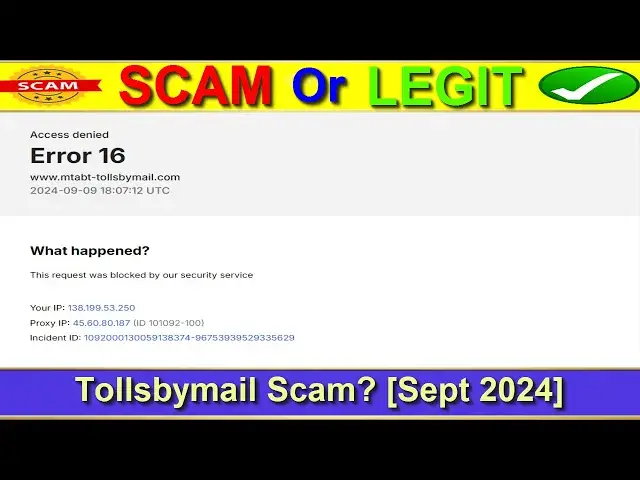 Video thumbnail for Tollsbymail Detail Reviews (Sept 2024) - Is Tollsbymail A Scam Or Legit Site? Find Out! |