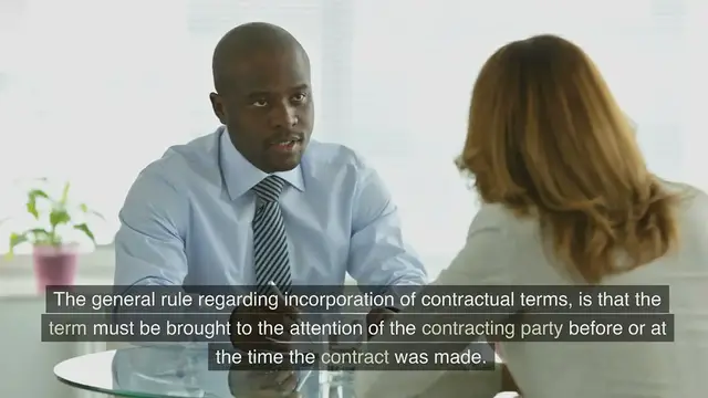 Video thumbnail for Incorporation of contractual termss