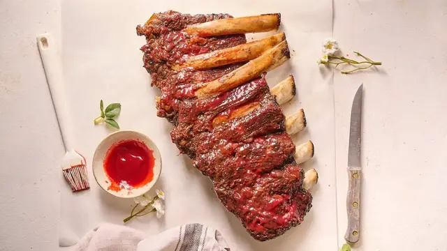 'Video thumbnail for Sweet, Spicy, Smoky Raspberry Chipotle Ribs Recipe'