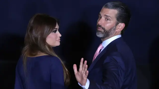 Video thumbnail for Trump Jr. & Kimberly Guilfoyle Moments That Left Us Cringing