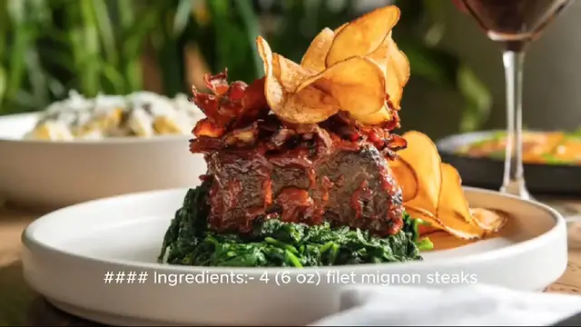 Video thumbnail for filet mignon recipe