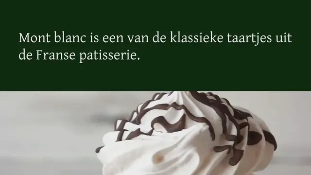 Video thumbnail for Franse mont blanc maak je zo