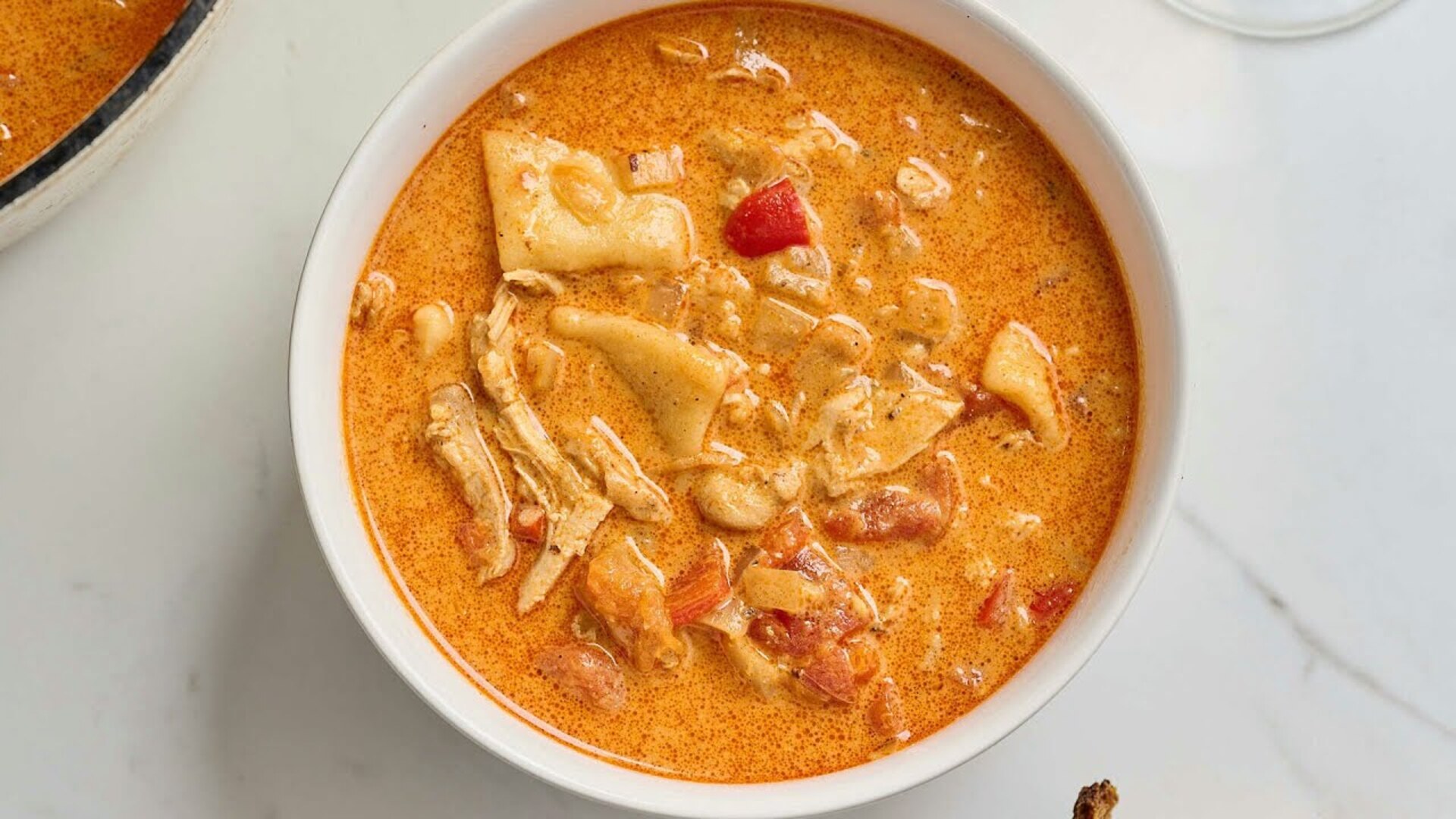 Video thumbnail for Paprikash-Style Chicken And Dumplings Soup Recipe