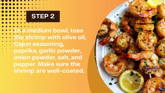 Video thumbnail for Cajun Garlic Butter Grilled Shrimp Skewers