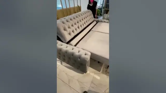 Video thumbnail for Automatic Sofa cum Double Bed | Space Saving Furniture #shorts