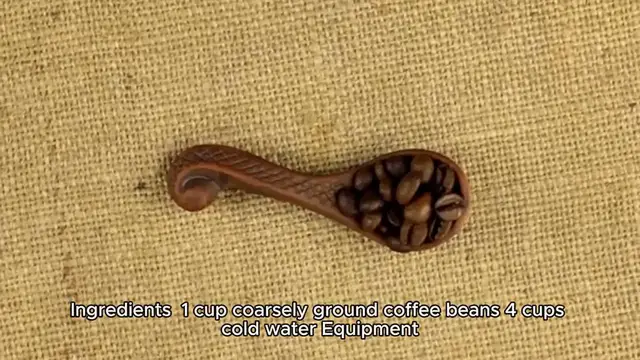 Video thumbnail for cold brew coffee recipe