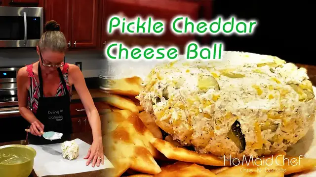 'Video thumbnail for Pickle Cheddar Cheese Ball | Dining In With Danielle'