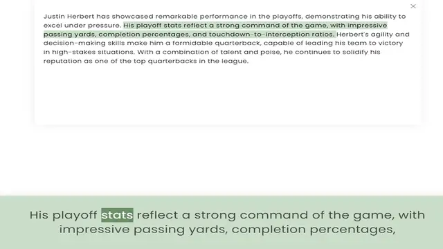 Video thumbnail for excel under pressure. His playoff stats reflect a strong command of the game, with impressive passing yards, completion percentages, and touchdown-to-interception ratios. Herbert's agility and decision-making skills make him a formidable