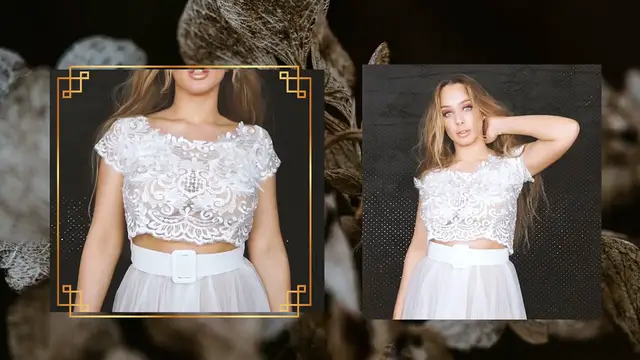 Video thumbnail for DIY lace top NO! BASIC PATTERN USE  Tijana Arsenijevic