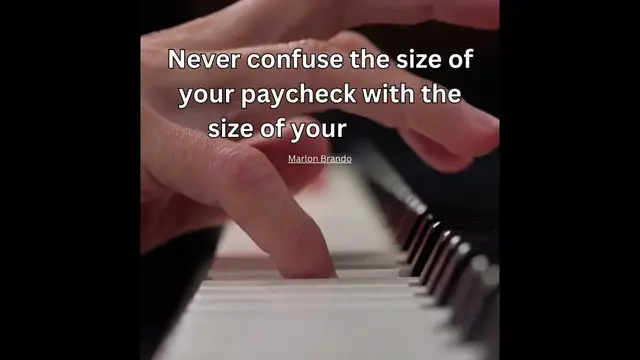 Video thumbnail for Money Quotes | Never confuse the size of your paycheck with the size of your talent