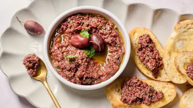 'Video thumbnail for This Simple Olive Tapenade Only Requires 5 Ingredients'