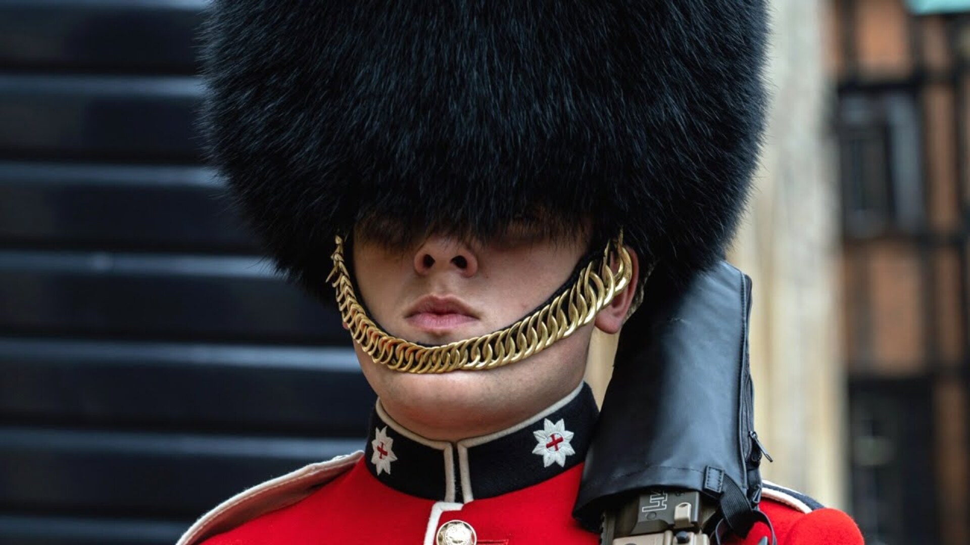 Video thumbnail for The Real Reason British Guards Wear Bearskins