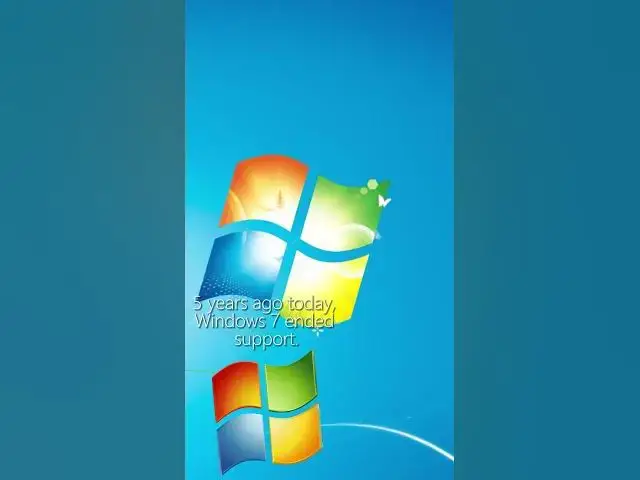 Video thumbnail for 5 years ago? Gosh I feel older! #windows7