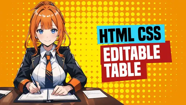 Video thumbnail for Editable HTML Table (Step by step)