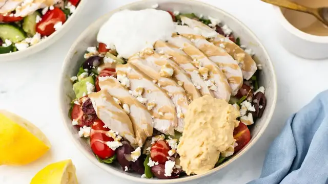 'Video thumbnail for Copycat Panera Bread Mediterranean Bowl Recipe'
