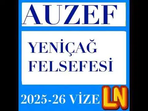 Video thumbnail for Yeniçağ Felsefesi 2025-2026 Vize Soruları