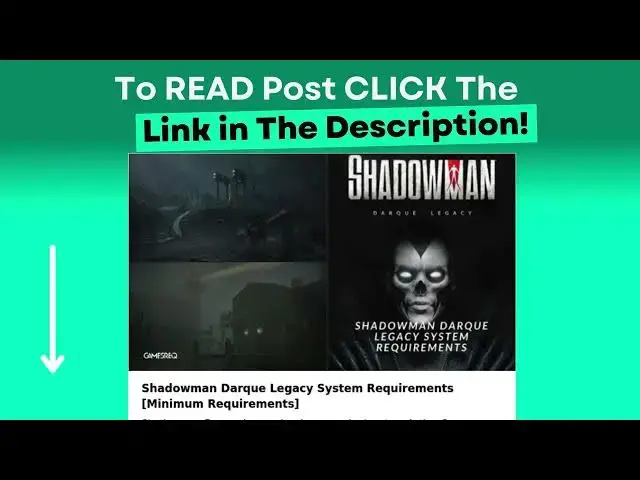 Video thumbnail for Shadowman Darque Legacy System Requirements [Minimum Requirements]
