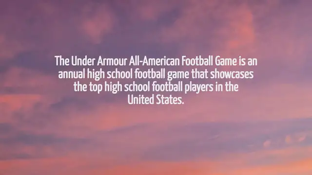 Video thumbnail for When Is The Under Armour All American Football Game