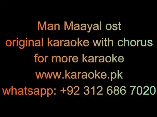 Video thumbnail for Man Mayal ost original karaoke with chorus