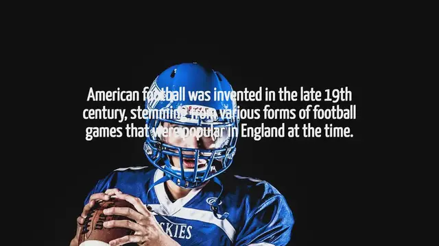 Video thumbnail for When Was American Football Invented