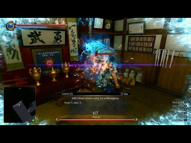 Video thumbnail for Yakuza Kiwami 3 - Chapter 2: Practice with Miya-san | Battlestyle: Ryuka Style Tutorial | NS2