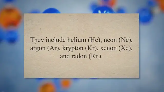 Video thumbnail for Noble gases concept questions and answers