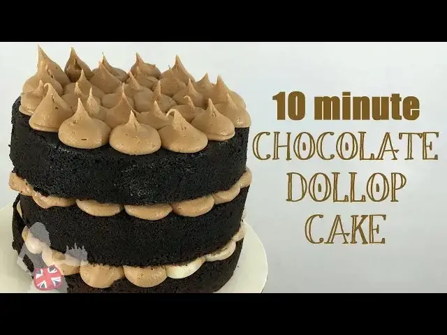 'Video thumbnail for Chocolate Dollop Cake | 10 Minute Cake Decorating Tutorial'