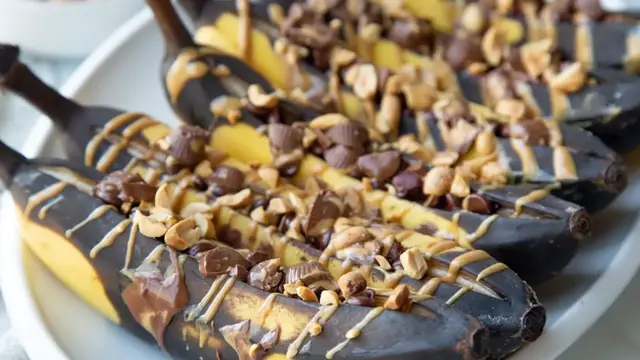 'Video thumbnail for Grilled Stuffed Banana Boats Recipe'