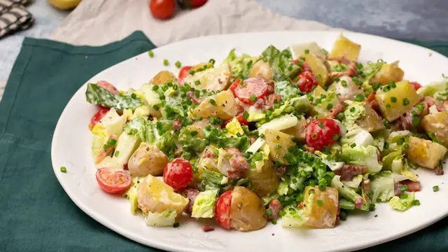 Video thumbnail for Filling And Refreshing BLT Potato Salad Recipe