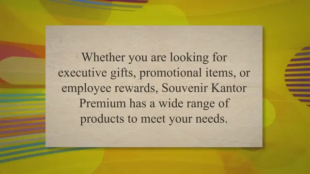 'Video thumbnail for Premium Office Souvenirs: Elevating Your Corporate Image with Souvenir Kantor Premium'