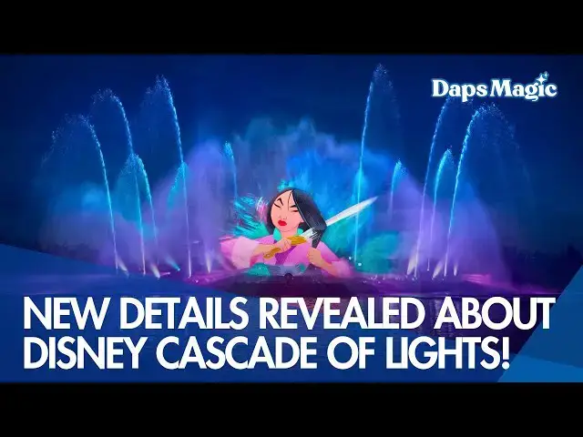 Video thumbnail for Disneyland Paris Reveals Details of 'Disney Cascade of Lights' at Disney Adventure World