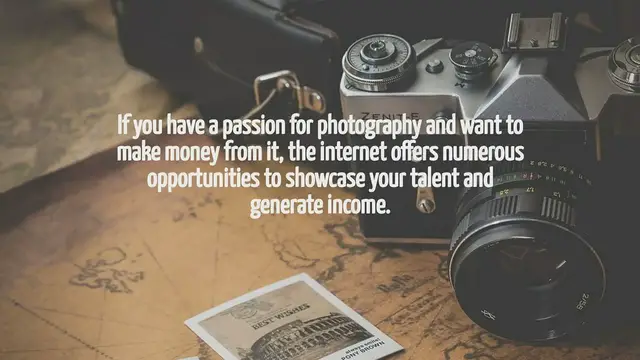 Video thumbnail for How To Make Money With Photography Online