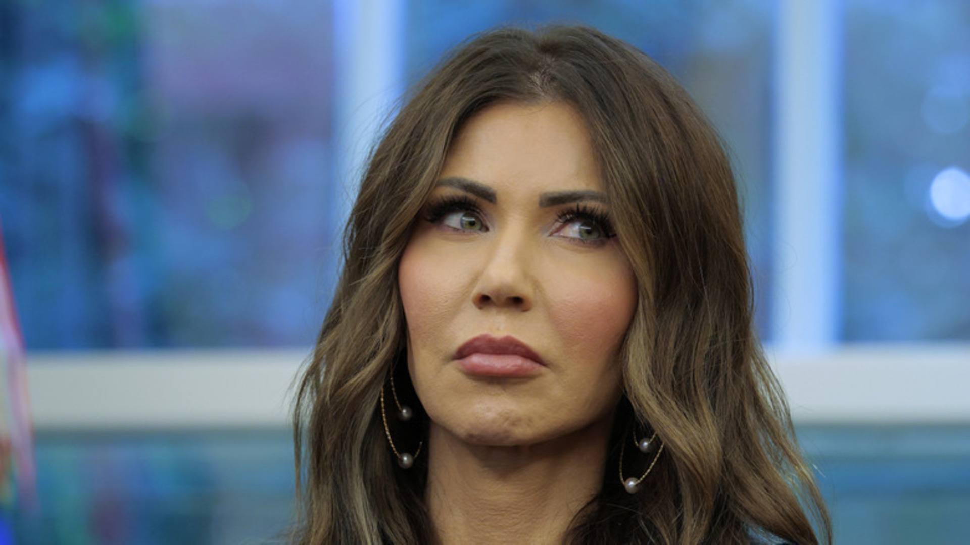 Video thumbnail for What Kristi Noem Looks Like Underneath All That Makeup