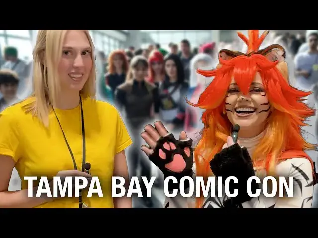 'Video thumbnail for Star Wars, Supernatural, One Piece, Hocus Pocus & LOTR Cast Interviews @ Tampa Bay Comic-Con 2025!'
