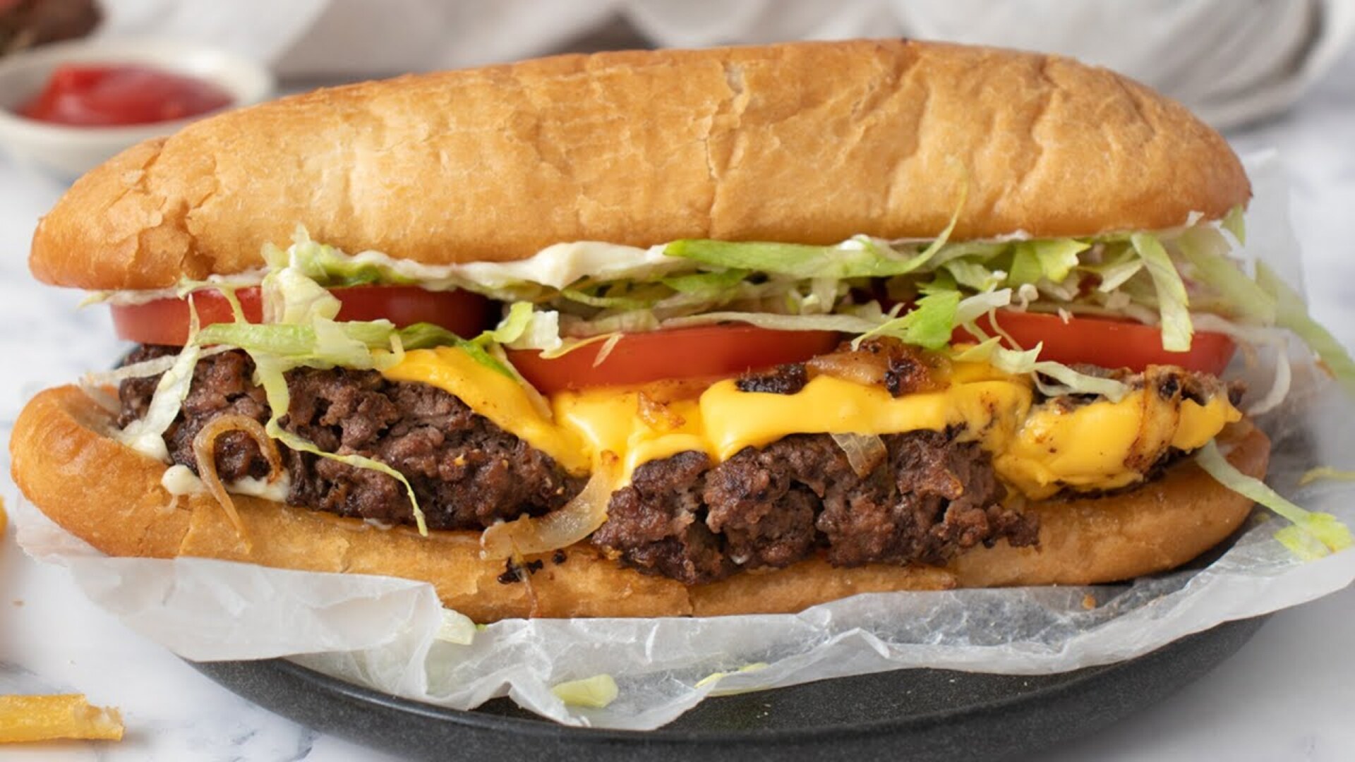 Video thumbnail for New York Chopped Cheese Sandwich Recipe