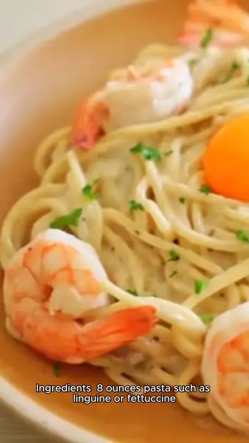Video thumbnail for shrimp and pasta recipe