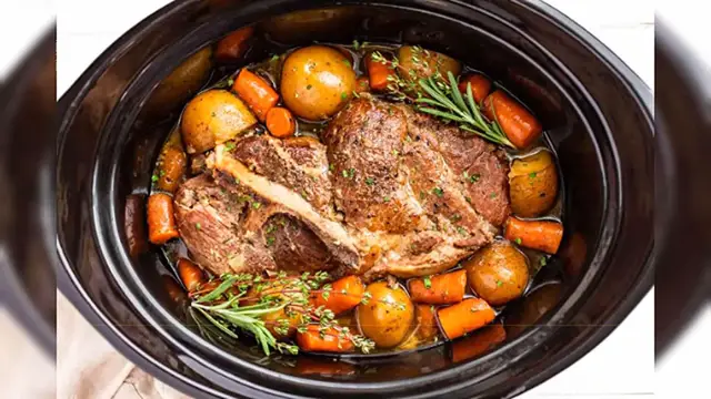 Video thumbnail for Savory Slow Cooker Pork Roast Dinner