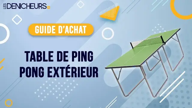 Video thumbnail for 👓 MEILLEURE TABLE DE PING-PONG EXTERIEUR (2022) - Comparatif & Guide d'achat