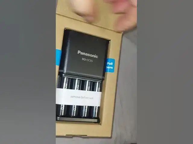 'Video thumbnail for #panasonic #charger #batterie BQ-CC55 #battery #caricabatterie'
